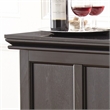 Garcia Counter Height Home Bar with Foot Rail in Ebony Brown