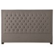 Steve Silver Isadora Tufted King Platform Bed in Gray