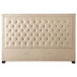 Steve Silver Isadora Tufted King Platform Bed in Sand