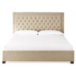 Steve Silver Isadora Tufted Queen Platform Bed in Sand