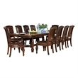 Antoinette Extension Dining Table in Cherry and Mahogany Finish