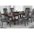Antoinette Extension Dining Table in Cherry and Mahogany Finish