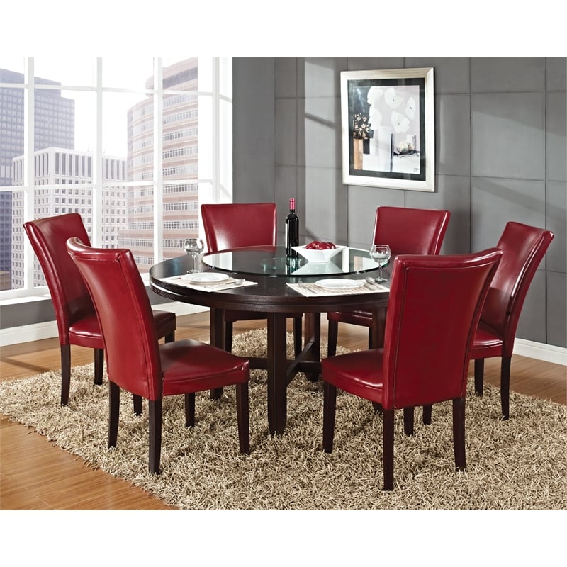 Steve Silver Company Avenue Clear Tempered Glass 40-inch Lazy Susan