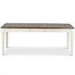 Cayla Extendable Dining Table in Dark Oak with distressing