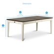 Cayla Extendable Dining Table in Dark Oak with distressing