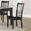 Ally Wood Ladderback Dining Side Chair in Espresso