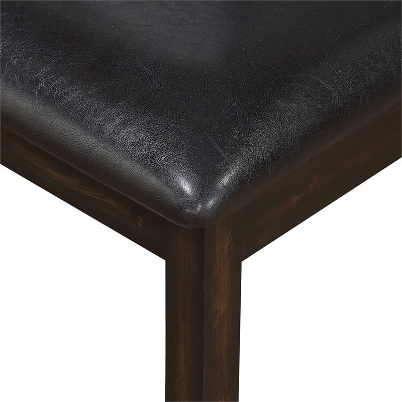 Ally Wood Ladderback Dining Side Chair in Espresso