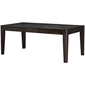 Steve Silver Ally Extendable Wood Dining Table in Espresso