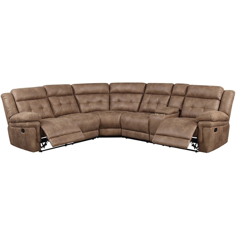 Microfiber 2025 reclining sectional