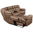 Steve Silver Transitional 3-Piece Microfiber Reclining Sectional in Chocolate