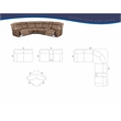 Steve Silver Transitional 3-Piece Microfiber Reclining Sectional in Chocolate