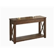 Steve Silver Lenka Wood Console Table in Brown Oak