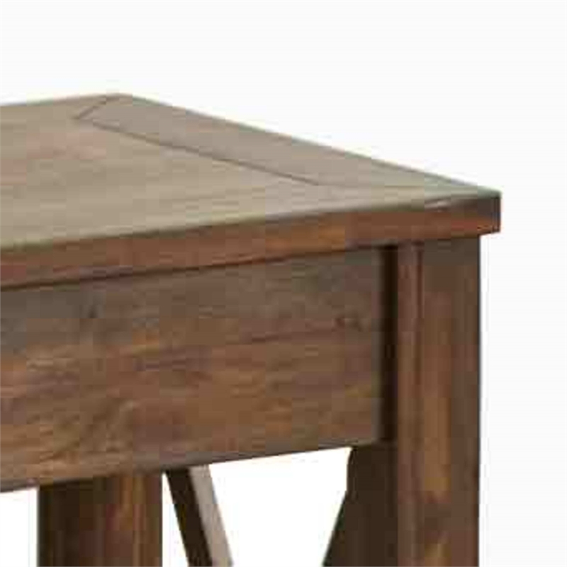 Steve Silver Lenka Wood Console Table in Brown Oak
