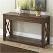 Steve Silver Lenka Wood Console Table in Brown Oak