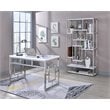 Alize Metal Modern Artsy styled Gray Finished Bookcase with Shelves