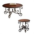 Crowley 2 Piece Italian Inspired Coffee Table and End Table Set in Cherry