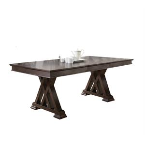 steve silver adrian wood dining table espresso cherry finish