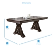 Steve Silver Adrian Wood Dining Table Espresso Cherry Finish