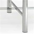 Steve Silver Nova Contemporary Glass Top and Chrome Base End Table