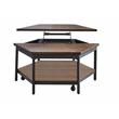 Steve Silver Ultimo Chocolate Wood Hexagon Lift-Top Cocktail Table