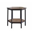 Steve Silver Ultimo Chocolate Wood Hexagon End Table