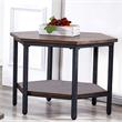 Steve Silver Ultimo Chocolate Wood Hexagon End Table