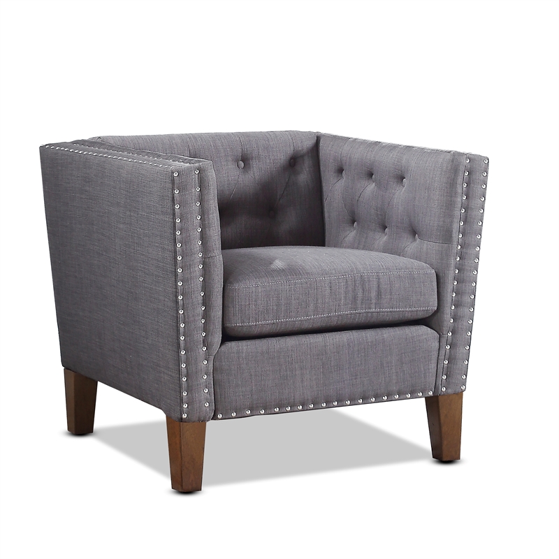 Steve Silver Campbell Grey Accent Chair CM850ACG