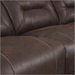 Aria Saddle Brown 3-Piece Reclining Sectional