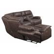 Aria Saddle Brown 3-Piece Reclining Sectional
