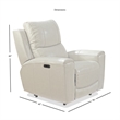 Steve Silver Laurel Ivory Leather Power Reclining Chair