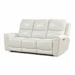 Steve Silver Laurel Ivory Leather Power Reclining Sofa