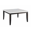 Steve Silver Francis Wood 7-Piece Square Dining Set with Black Side Chair