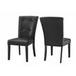 Steve Silver Francis Wood 7-Piece Square Dining Set with Black Side Chair
