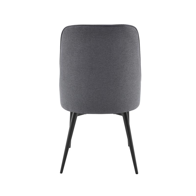 Steve Silver Colfax Side Dining Chair in Charcoal Fabric