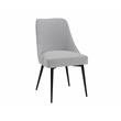 Steve Silver Colfax Side Dining Chair in Stone Gray Fabric