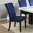Steve Silver Camila Dining Chair in Blue Velvet