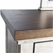 Bear Creek Rustic Ivory Nine Drawer Dresser and Mirror Set