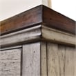 Bear Creek Rustic Ivory Nine Drawer Dresser and Mirror Set