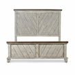 Steve Silver Bear Creek Rustic Ivory Queen Panel Bed