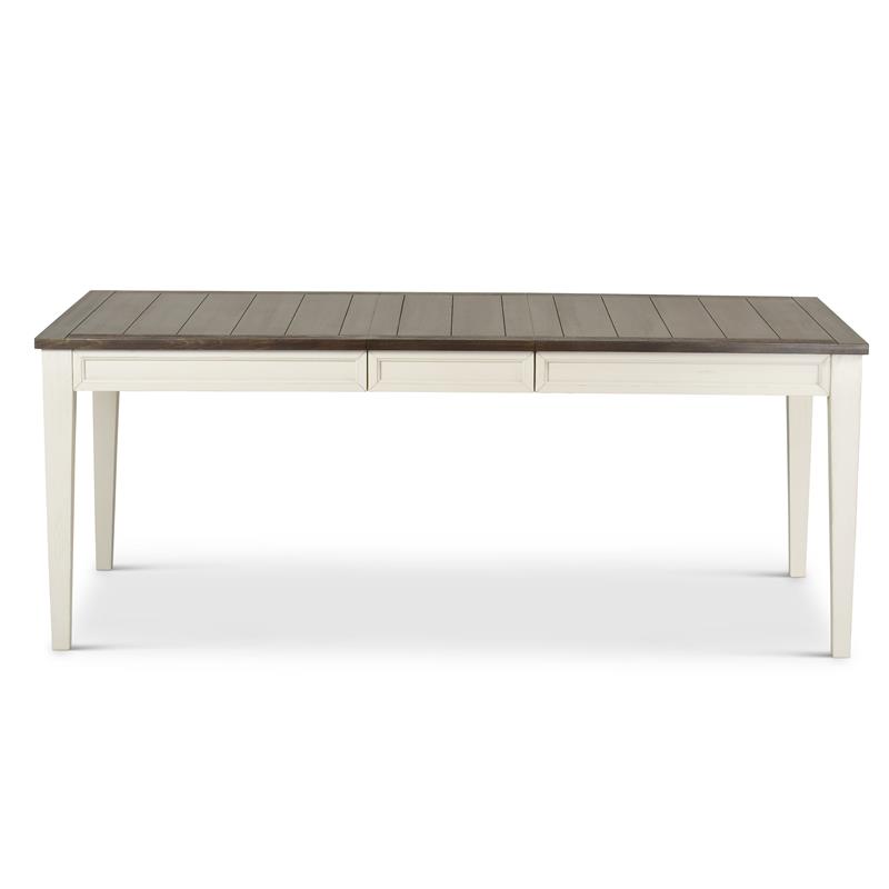 Cayla Two-Tone 7 Piece Dining Set in Dark Oak
