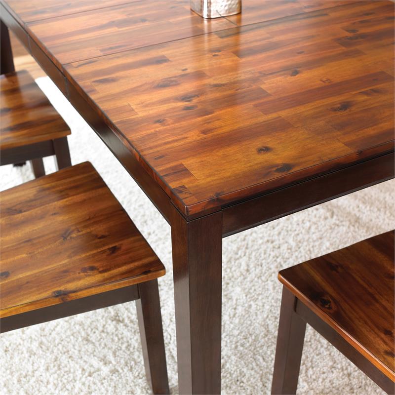 Abaco Two-Tone Cordovan Cherry 5-Piece Dining Set