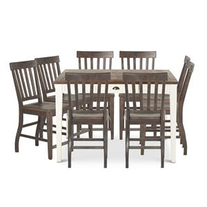 steve silver cayla 9 piece counter height dining set