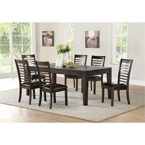 Ally Espresso 7-Piece Dining Set