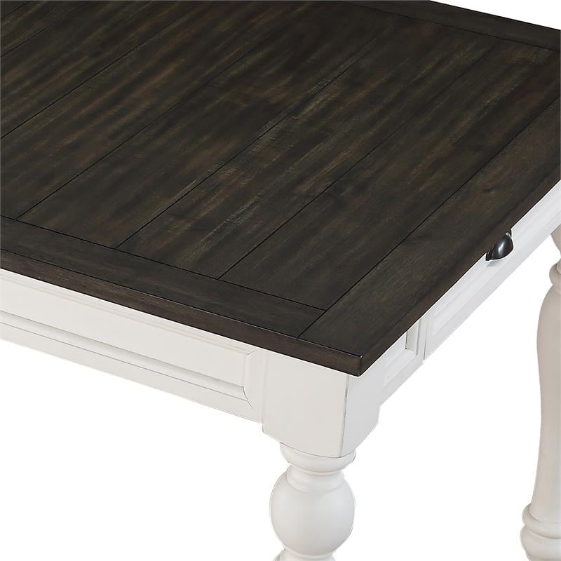 Steve Silver Joanna Two-Tone 6-Piece Dining Set in Ivory