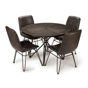 Derek Black 5-Piece Dining Set