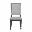 Steve Silver Linnett Sagebrush Upholstered Back Dining Chair in Gray
