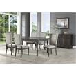 Steve Silver Linnett Sagebrush Upholstered Back Dining Chair in Gray