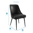 Colfax Black Marquina Marble 5 Piece Dining Set in Black