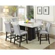 Camilla White Marble Top Rectanglular Counter Height Dining Table