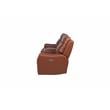 Natalia Caramel Leather Power Loveseat Console Recliner